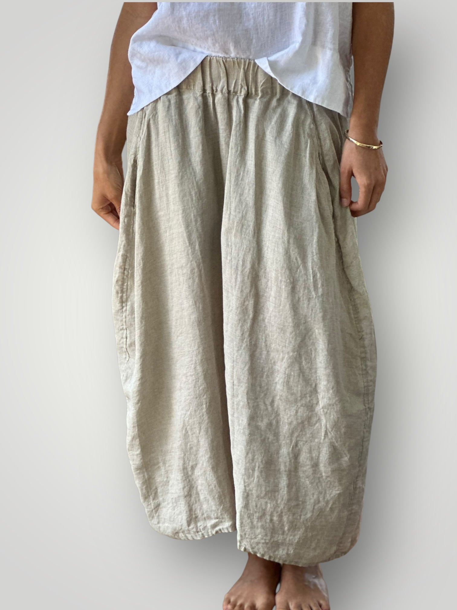 lana skirt-natural linen Apparel