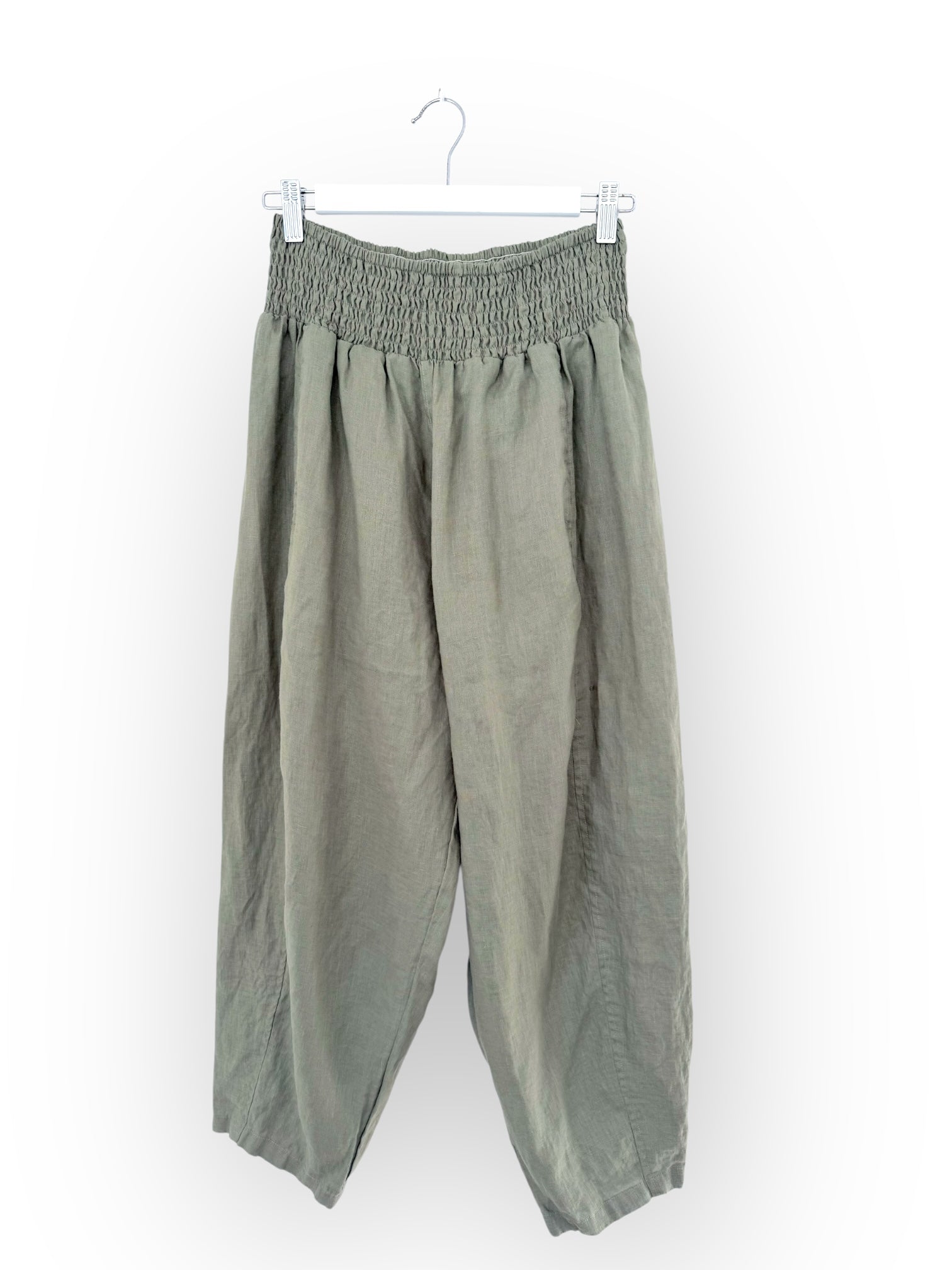 frankie pant - sage linen Apparel