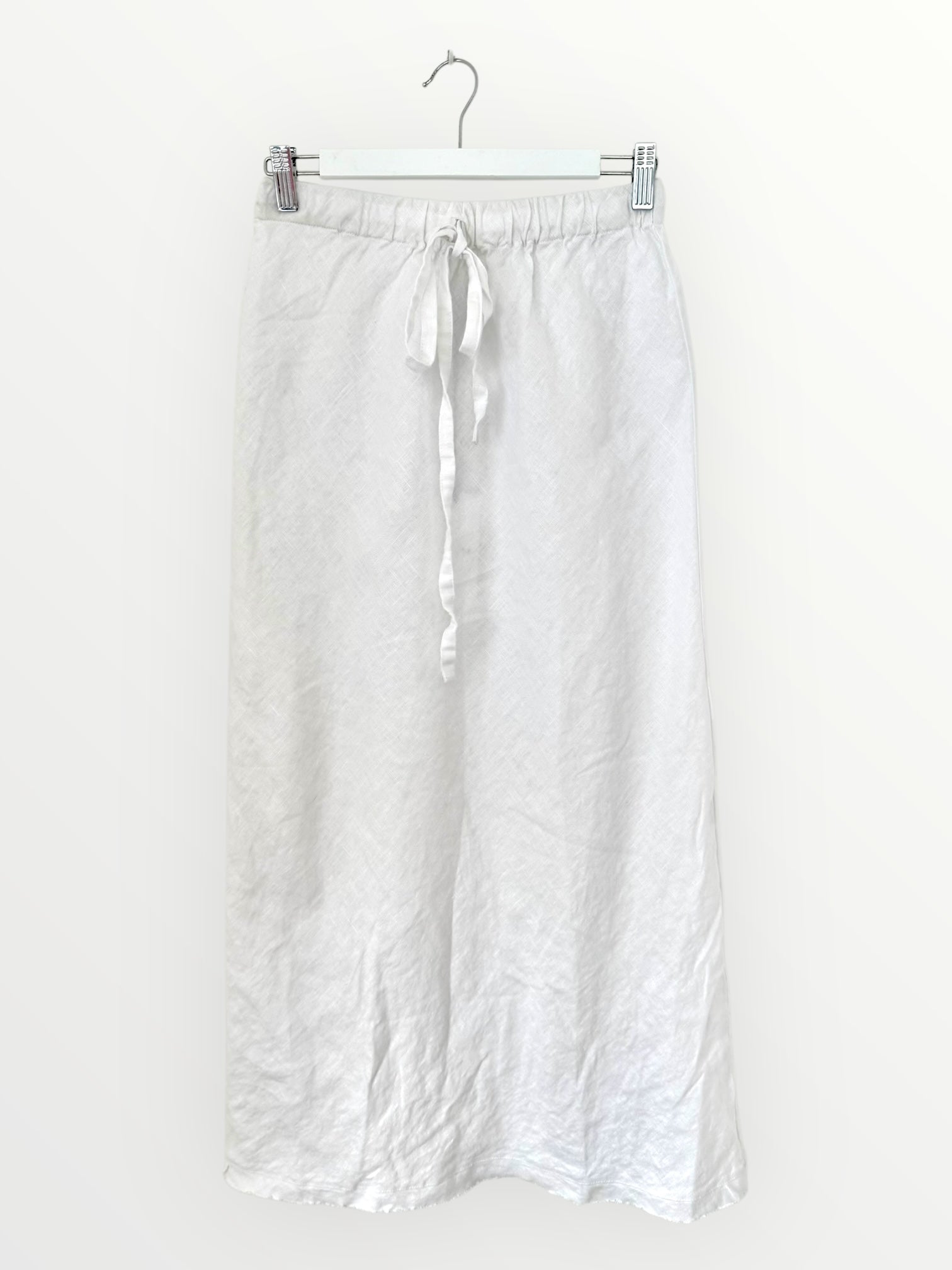 anthea skirt - white linen Apparel