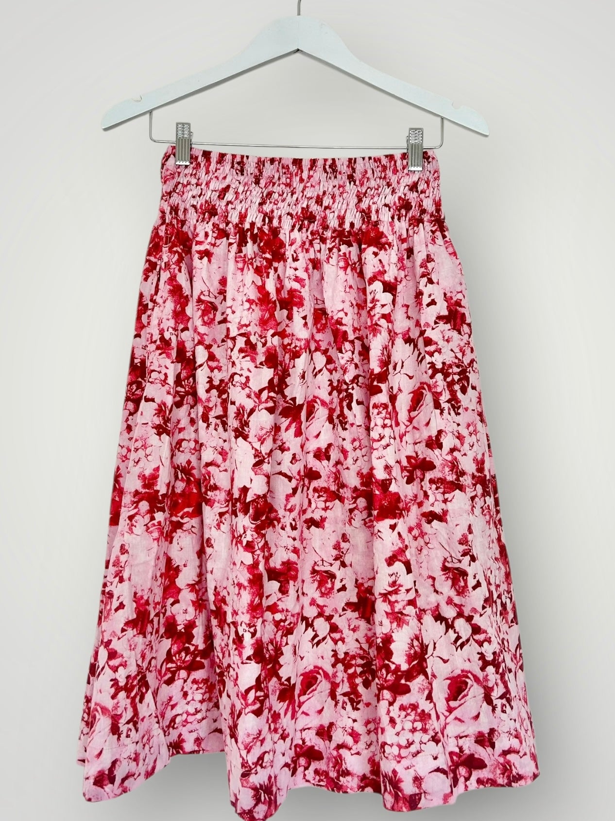 lola skirt - crimson bouquet