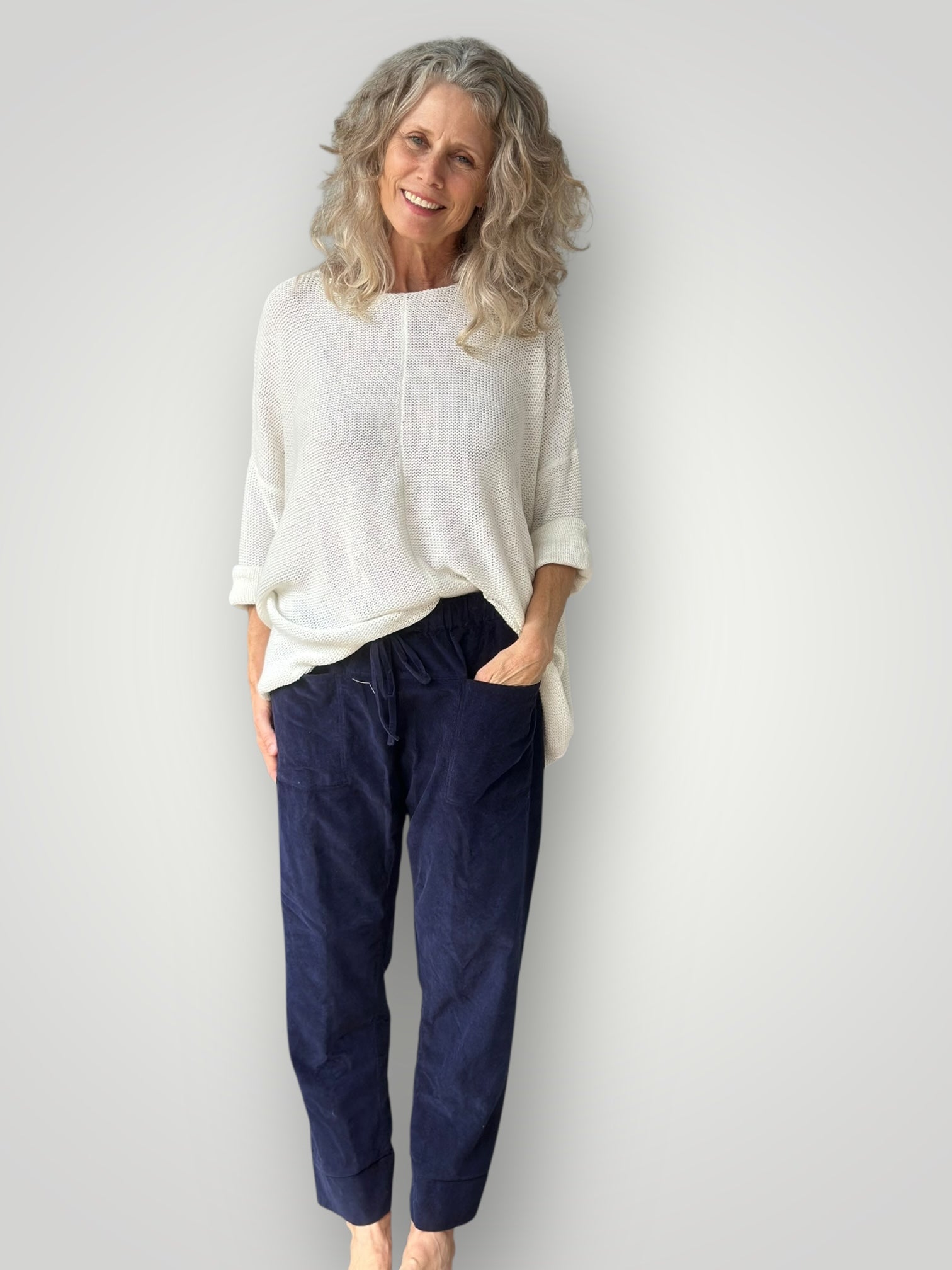 stella jersey - warm white cotton knit Apparel