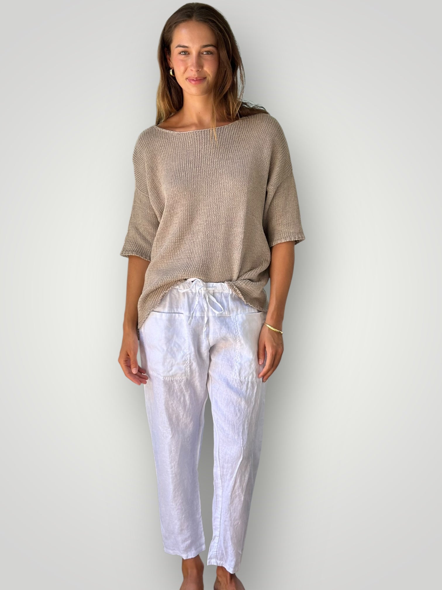 alex top-natural cotton knit Apparel
