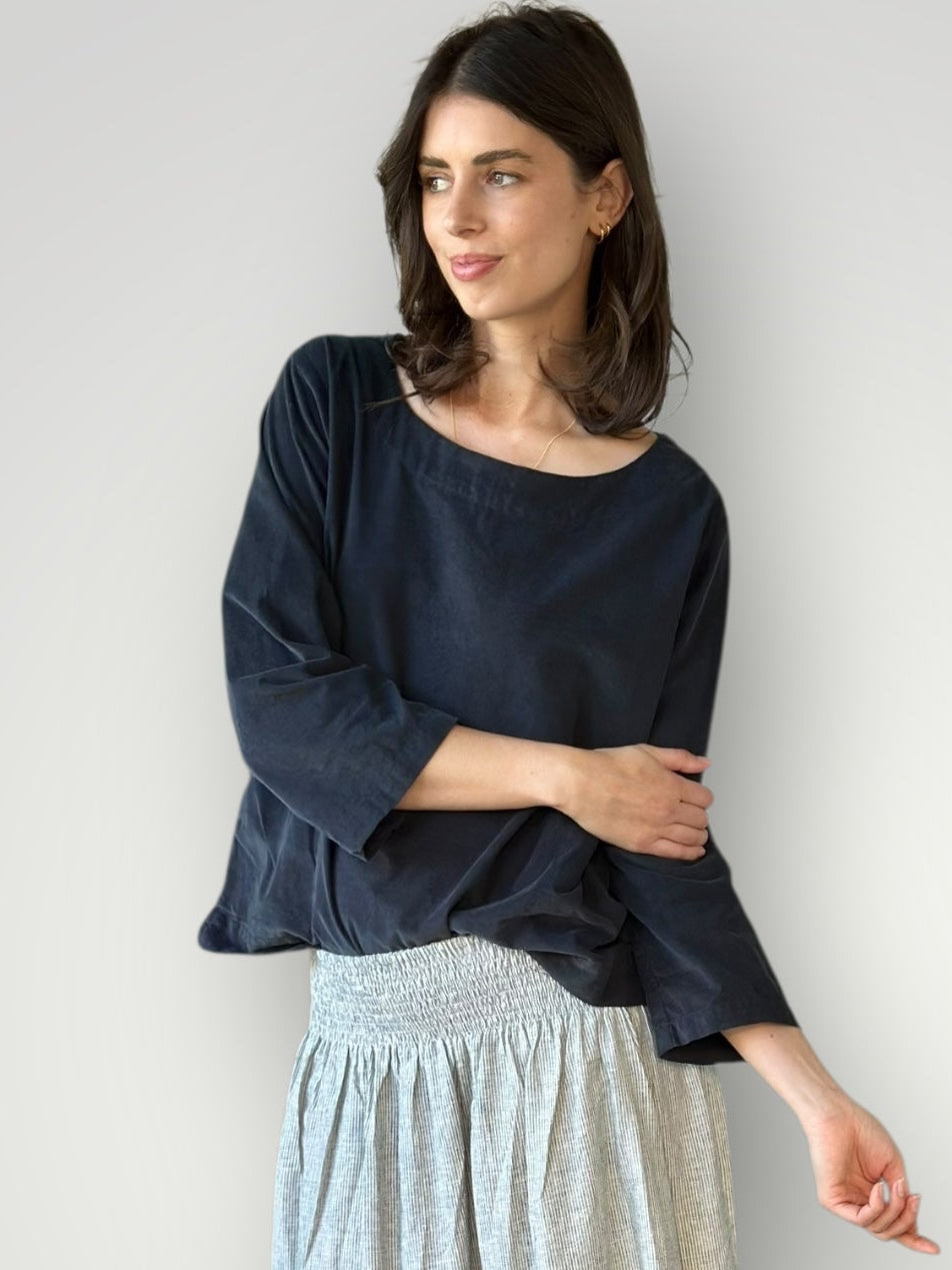 anya top - charcoal cord Apparel