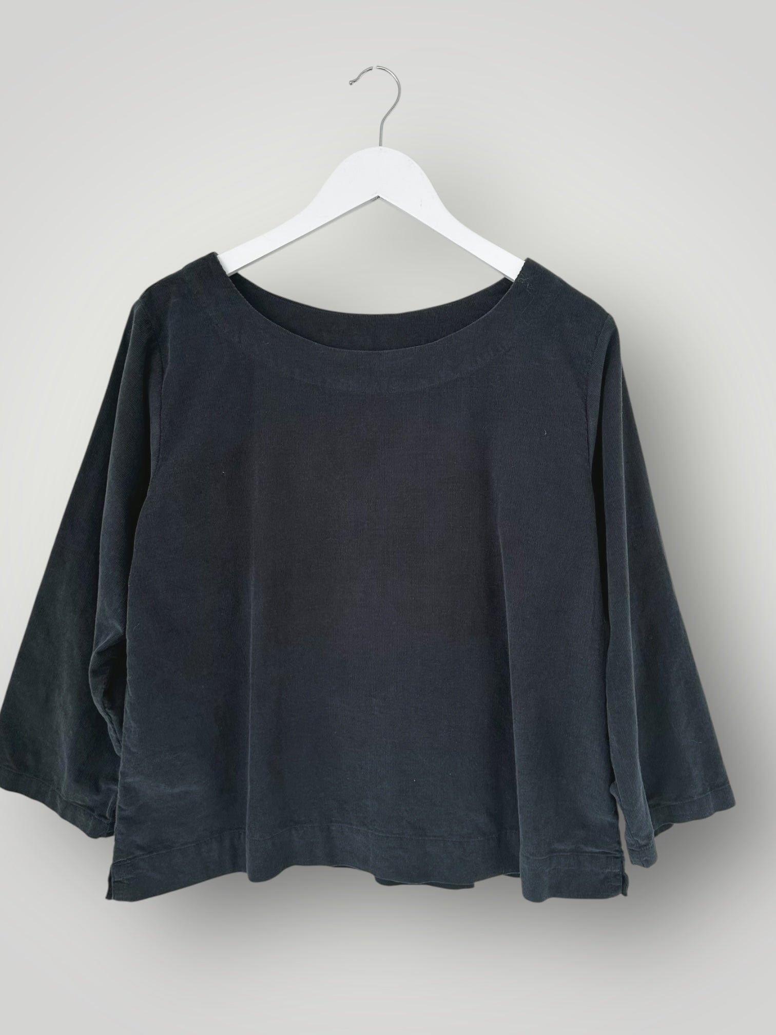 anya top - charcoal cord Apparel