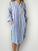 elena shirtdress - cornflower stripe linen Apparel