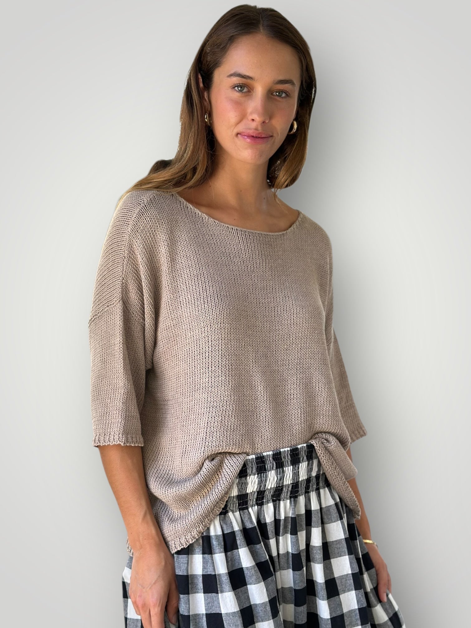 alex top-natural cotton knit Apparel