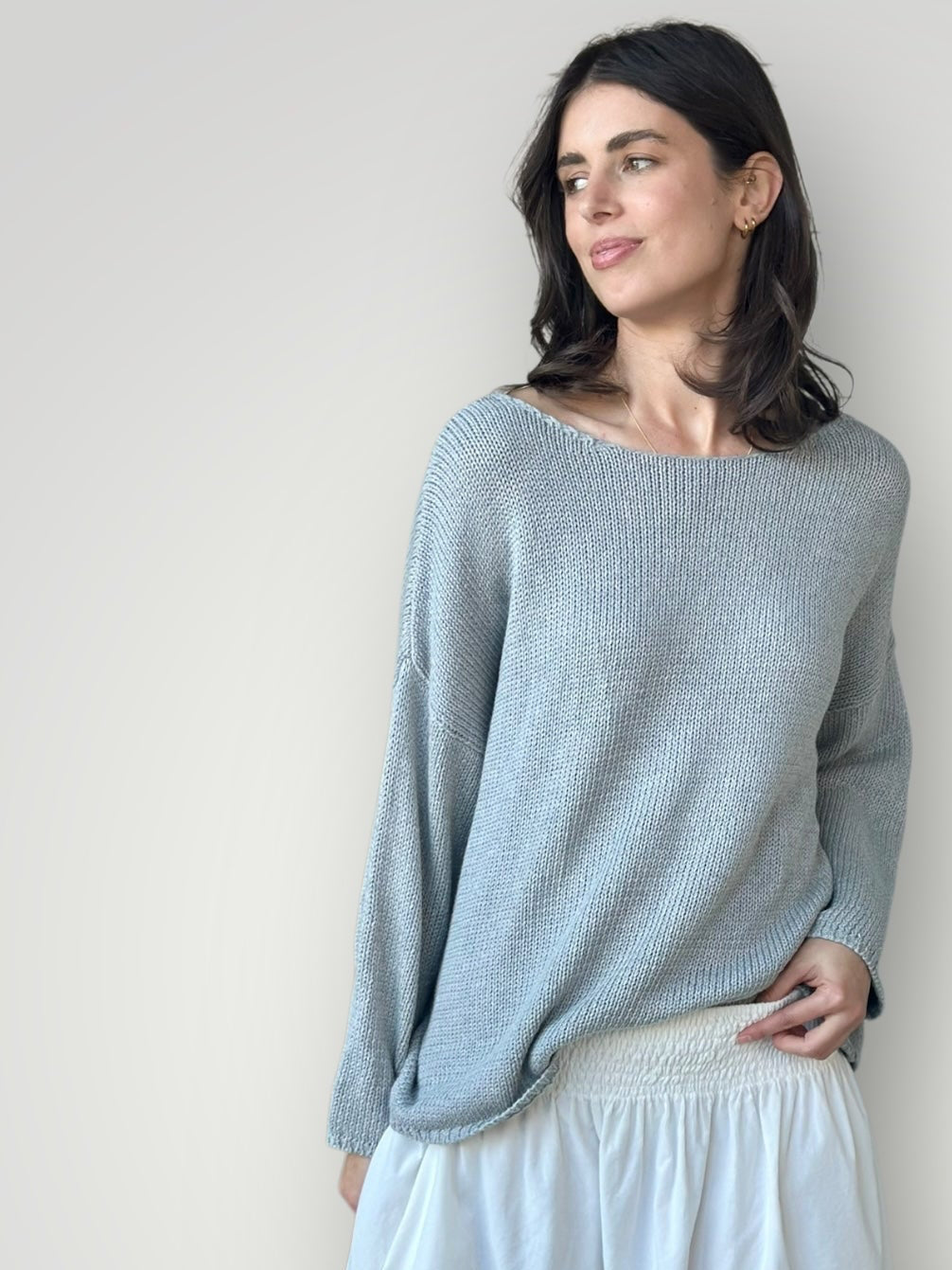 ashton jersey - pebble grey cotton Apparel