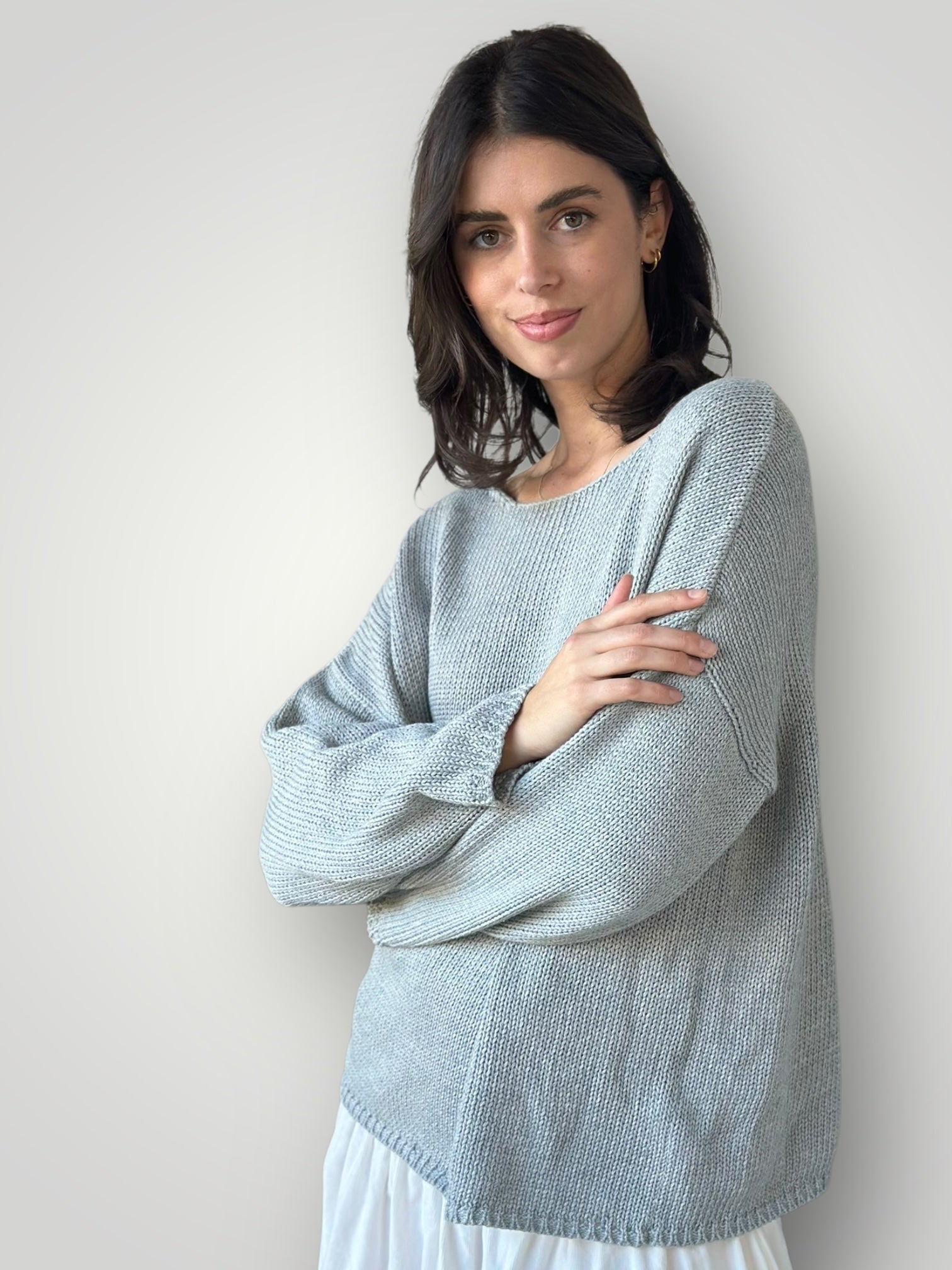 ashton jersey - pebble grey cotton Apparel
