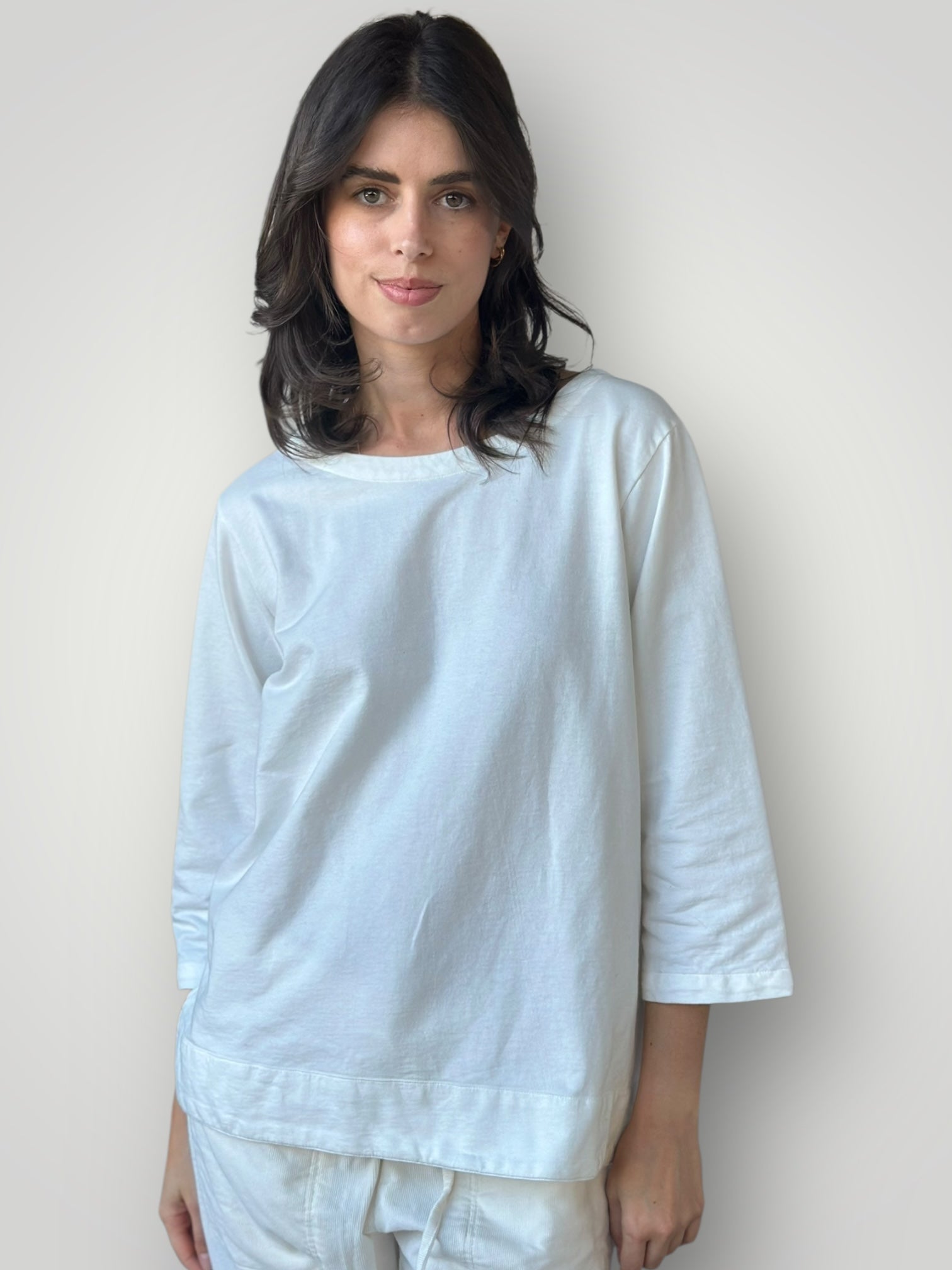april top - winter white knit Apparel