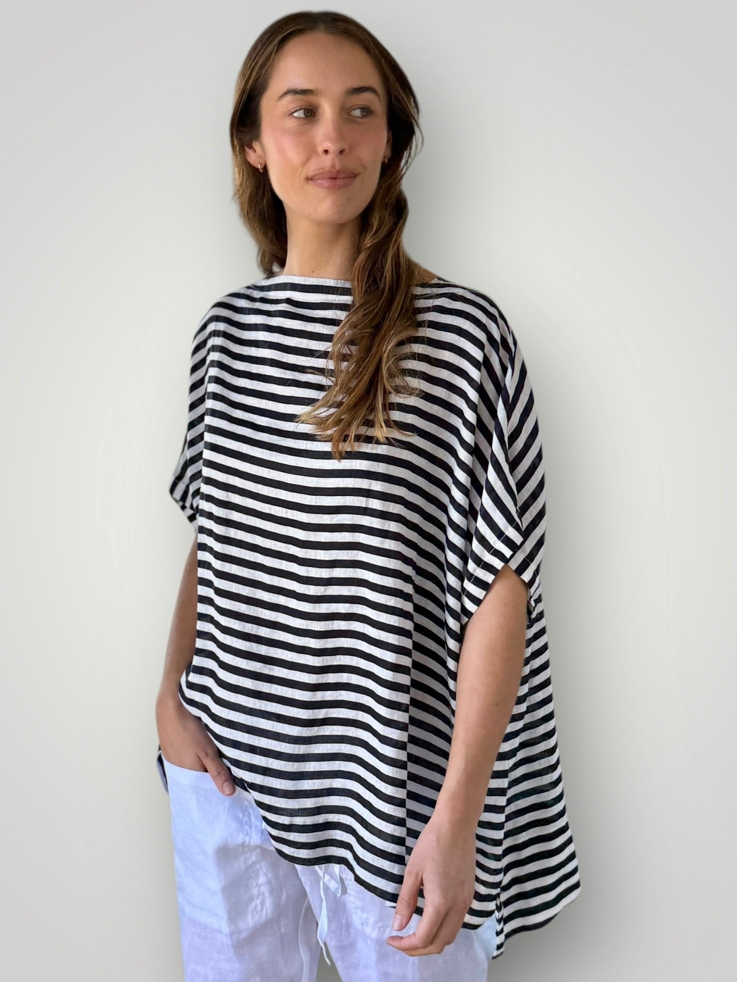 sammy top - navy stripe Apparel
