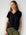 lara knit top - black cotton Apparel