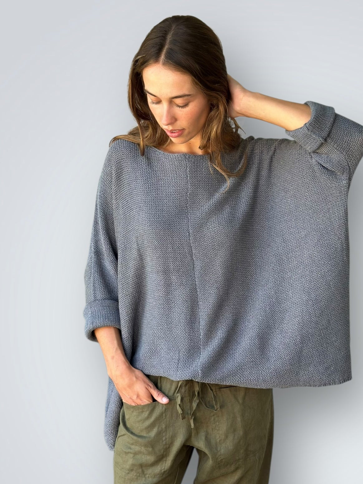 stella jersey-slate grey cotton knit Apparel