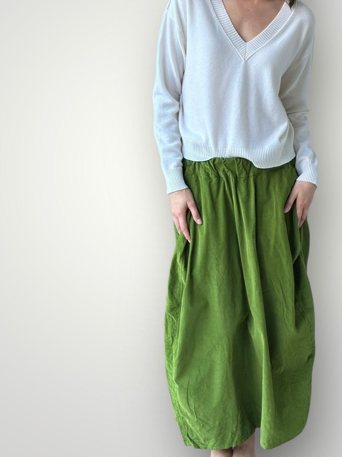 lana skirt - olive cord Apparel