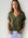 ellie v neck top - army linen Apparel