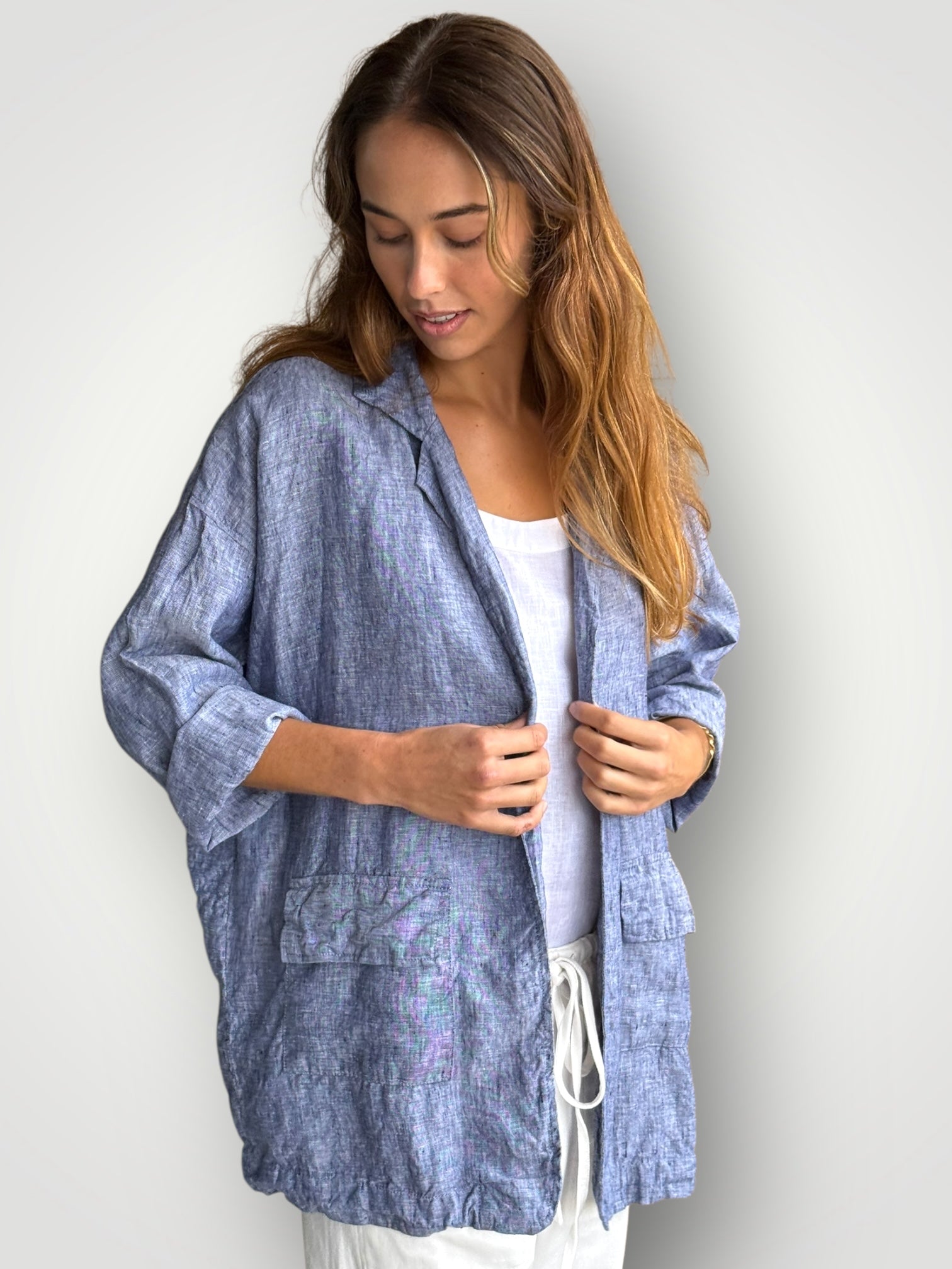 eden blazer - chambrey linen Shirts