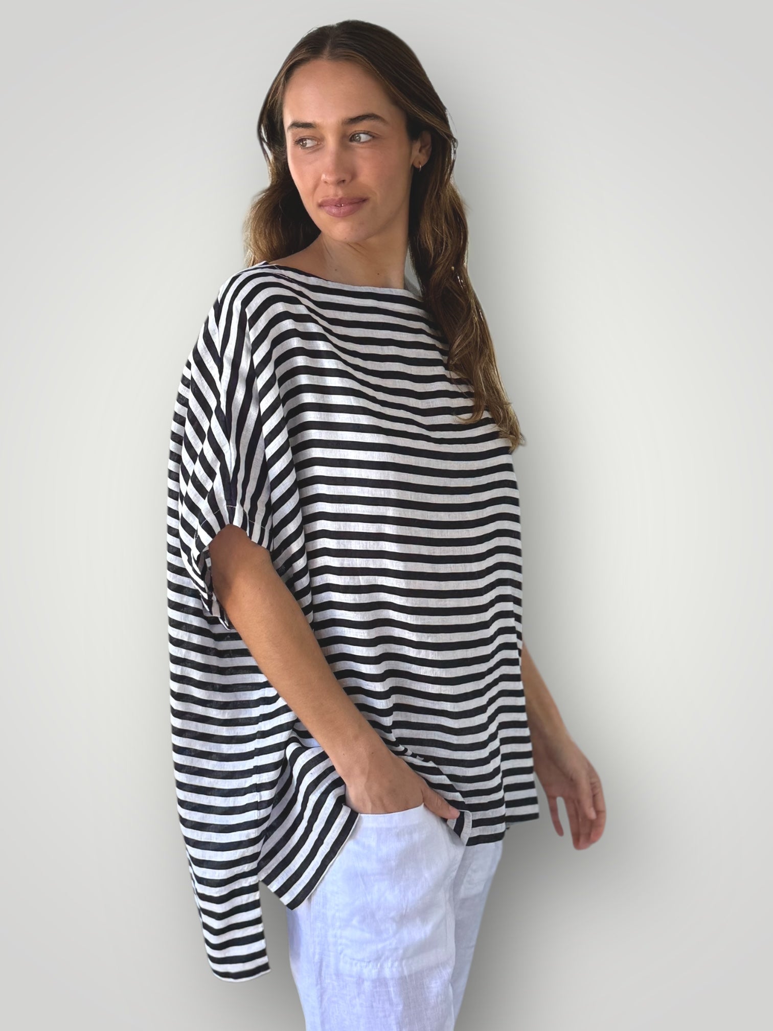 sammy top - navy stripe Apparel