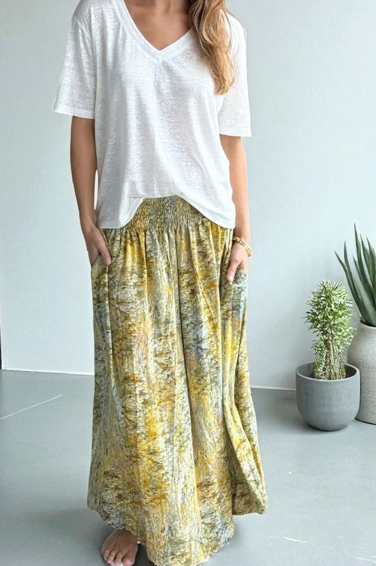 lulu skirt - golden watercolour Apparel