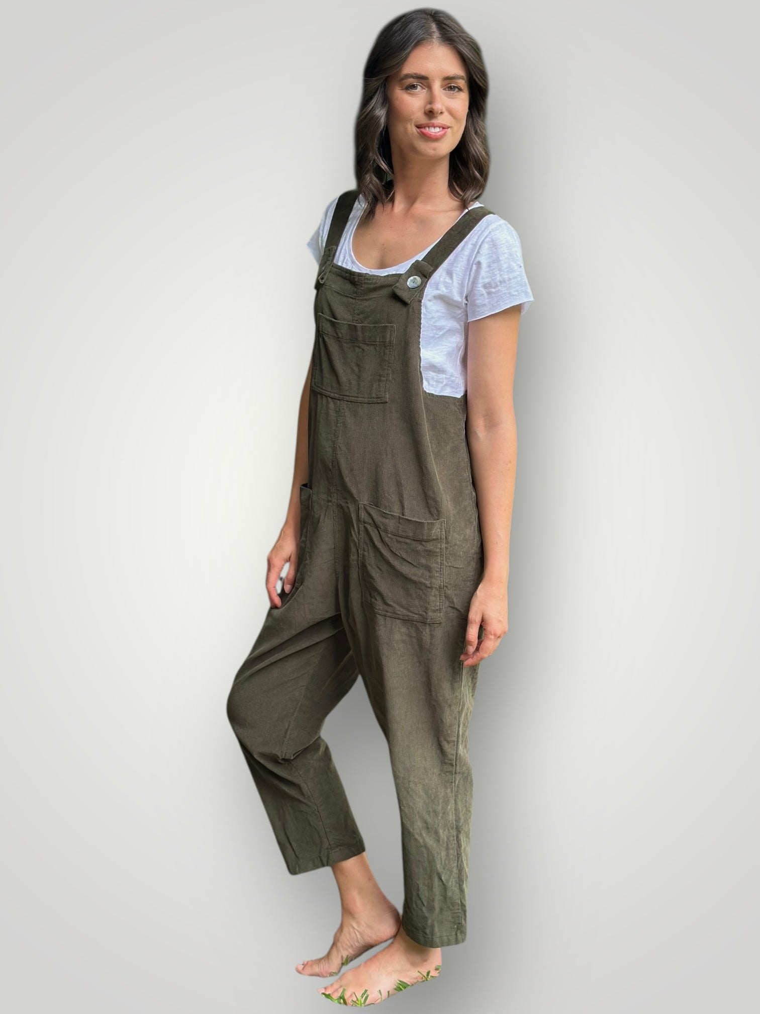 overalls -army cord Apparel