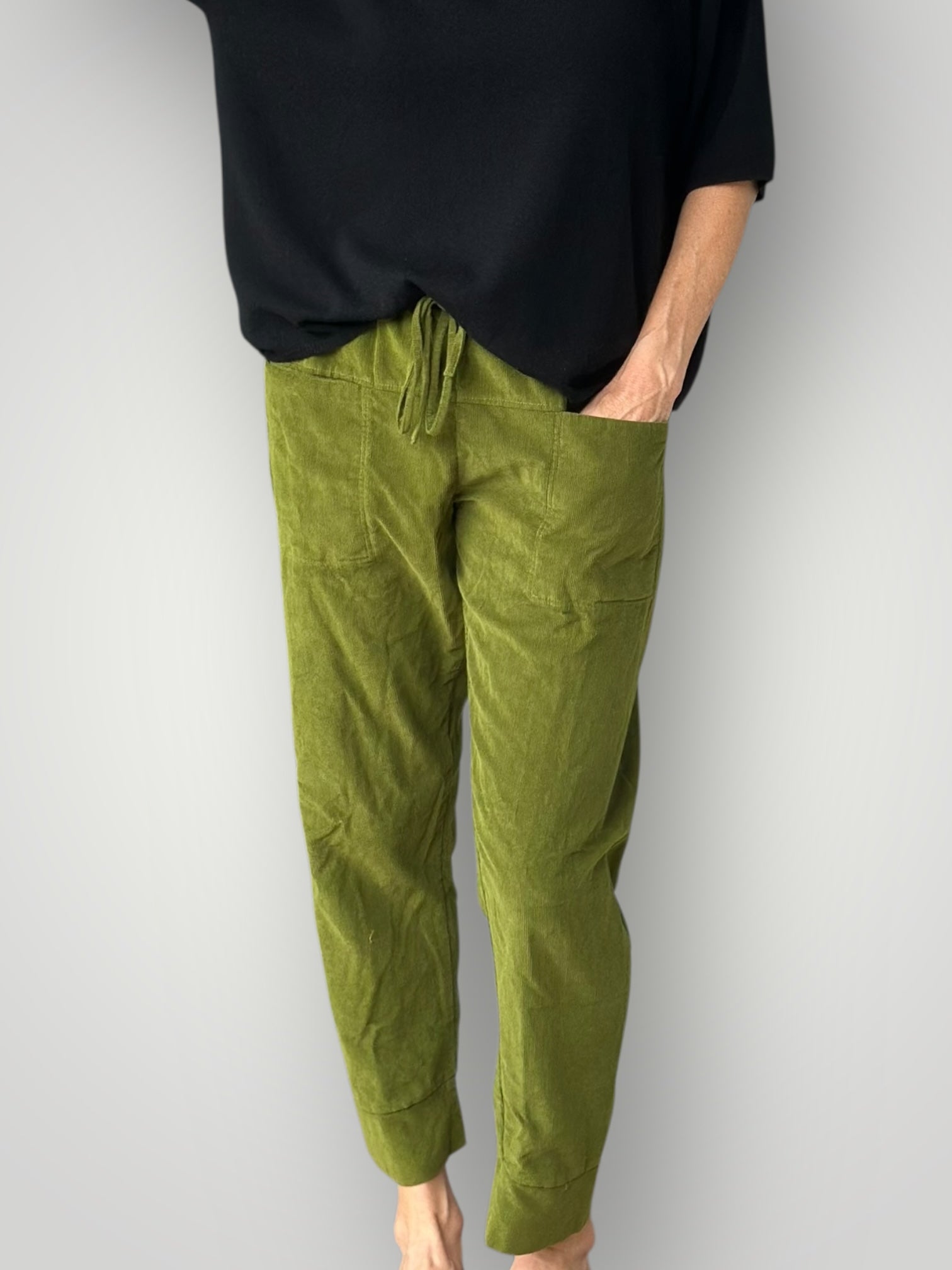 darcy pant-olive green cord General