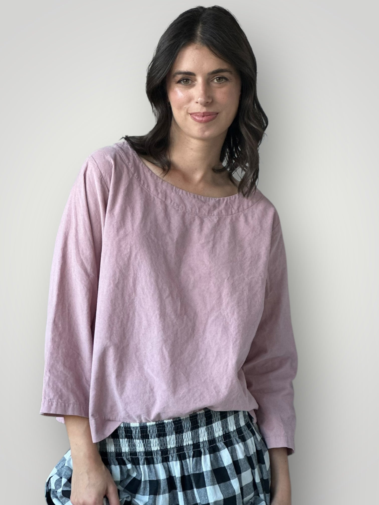 anya top - dusty pink cord Apparel