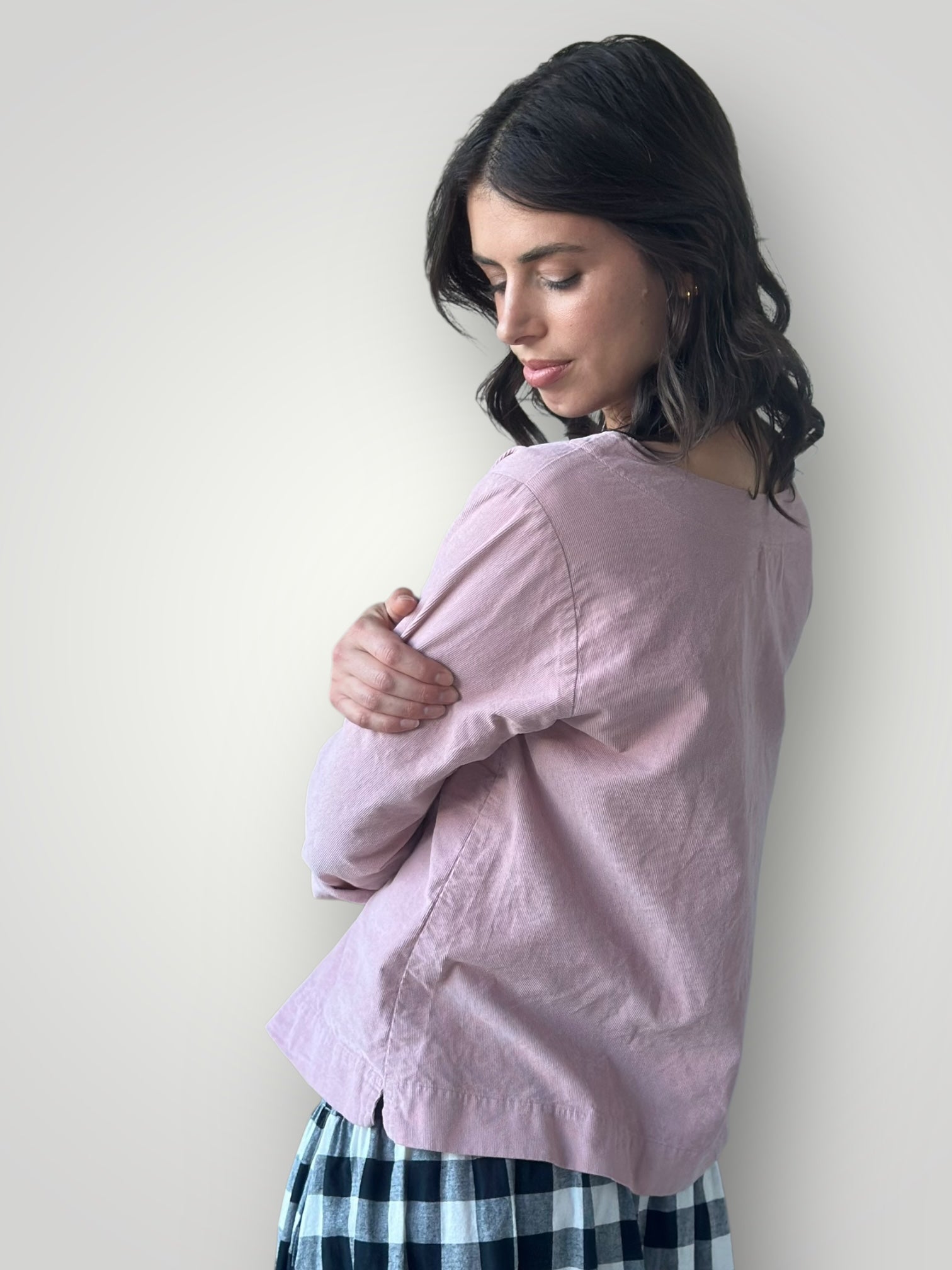 anya top - dusty pink cord Apparel