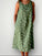 becky dress - moss spot linen Apparel