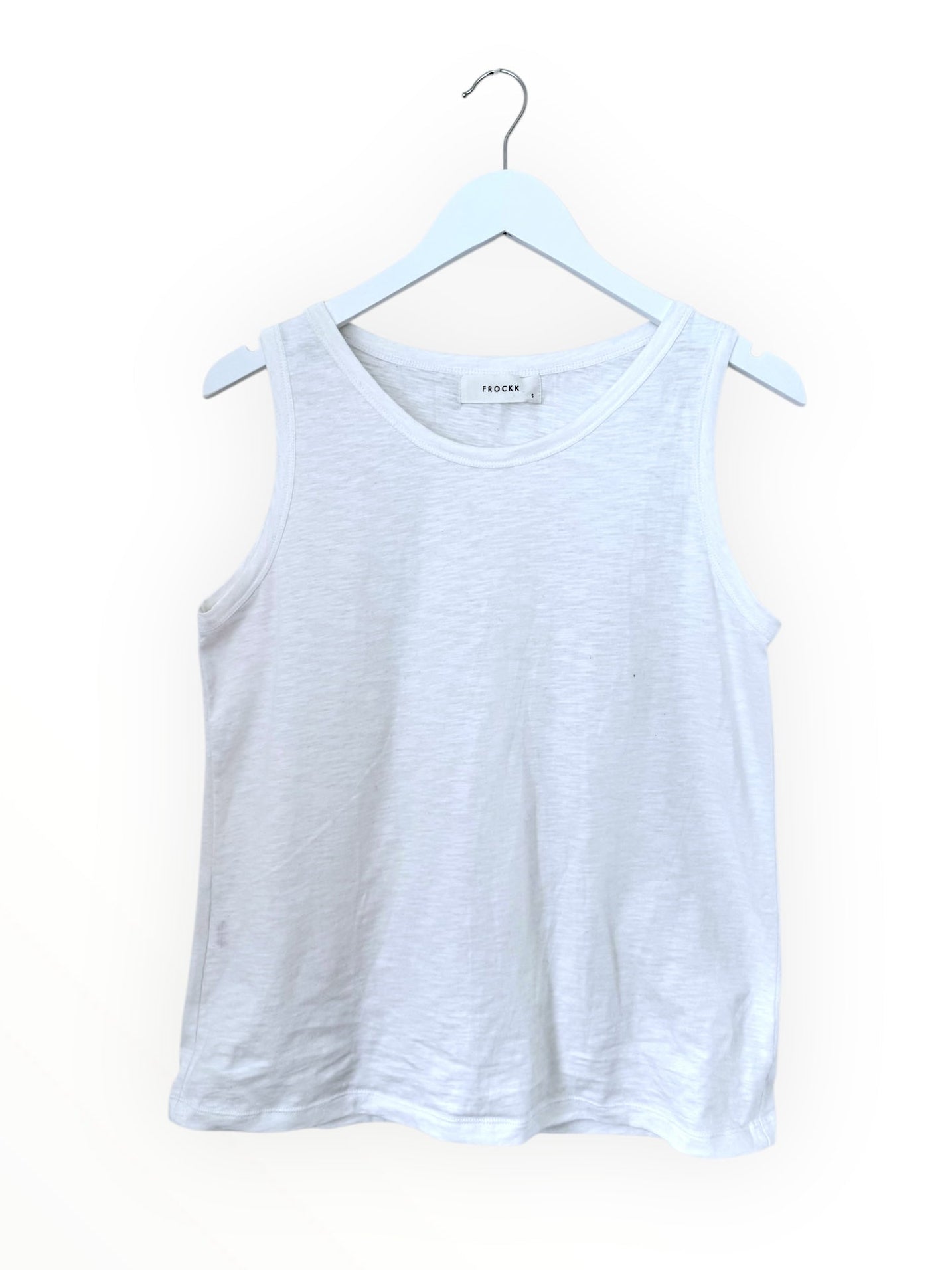 margo tank - white cotton Apparel