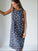 becky dress - charcoal spot linen Apparel