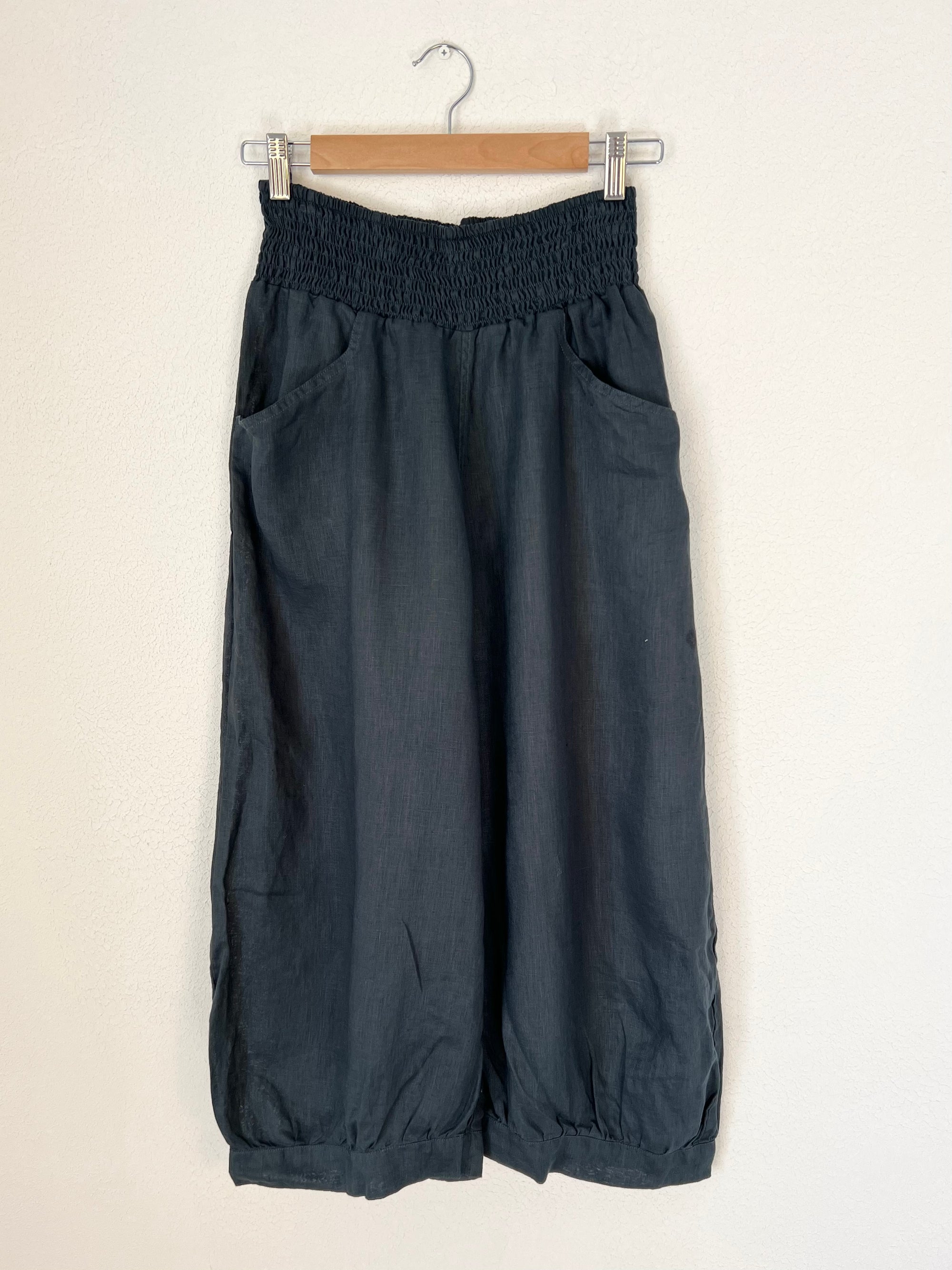 jackie pant - charcoal linen Apparel
