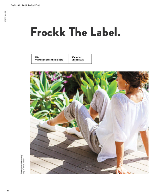 Frockk on FRV Bali Magazine