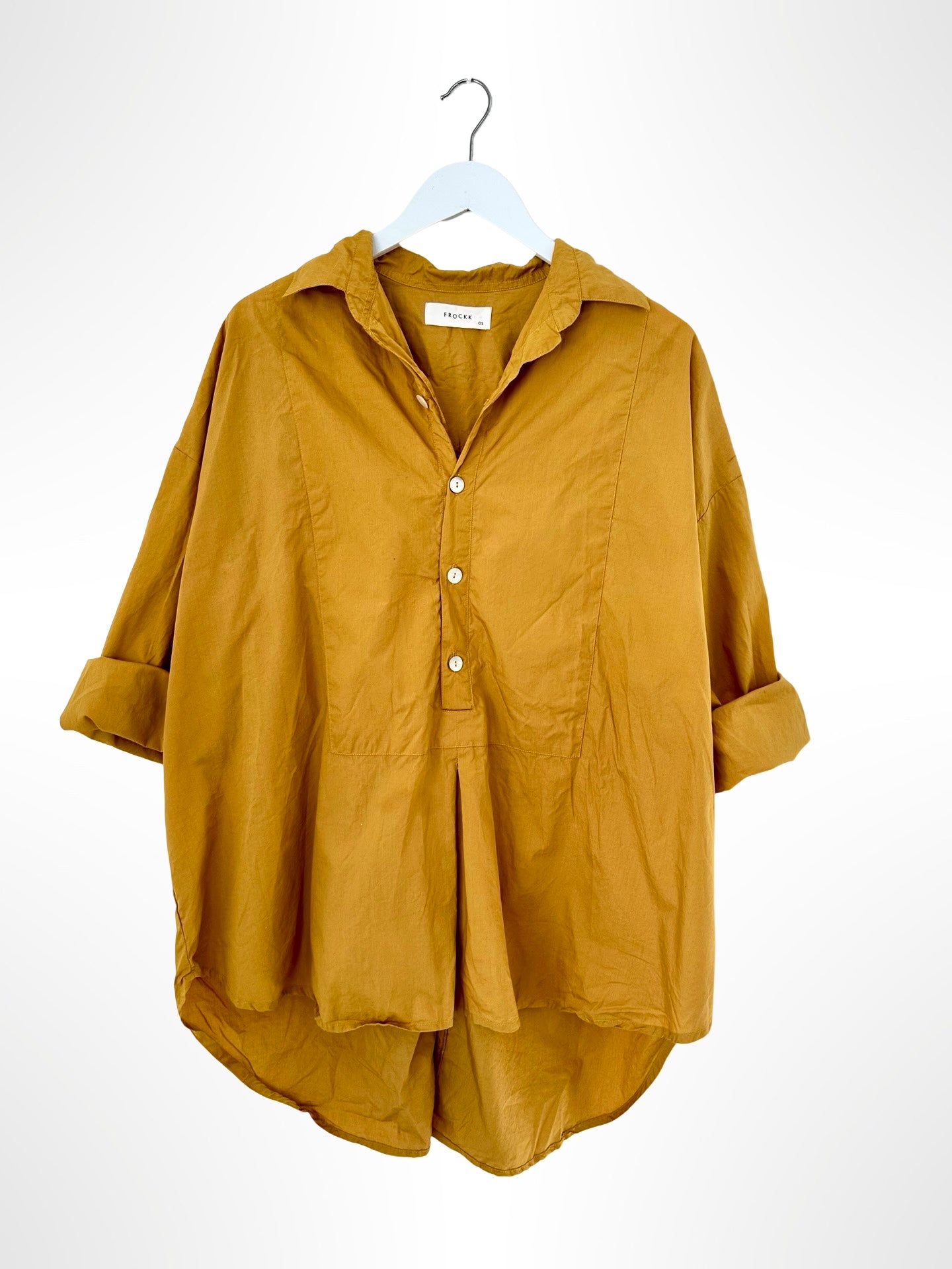 megan shirt - turmeric cotton Apparel