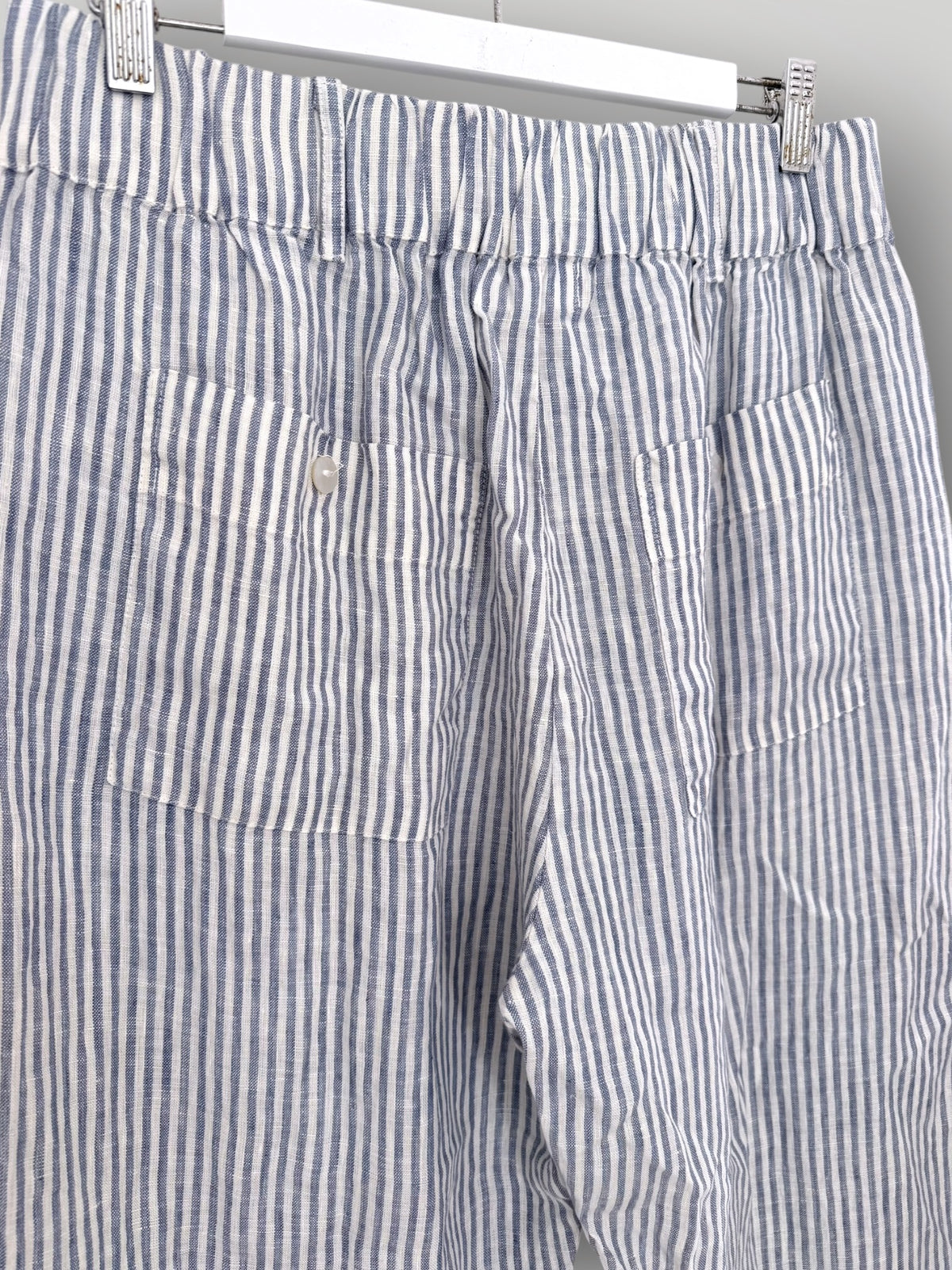 peta pants - small denim stripe linen Apparel