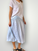 lola skirt - soft blue linen Apparel