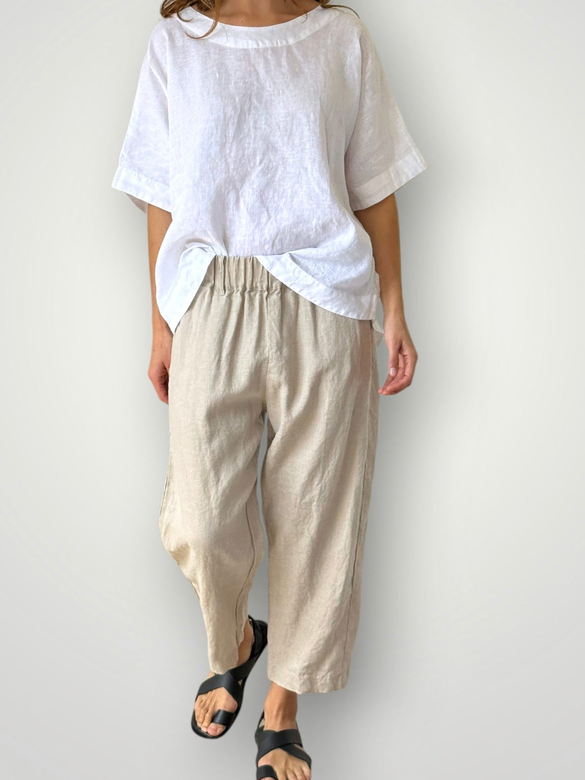 peta pants - natural linen Apparel