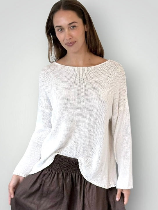 ashton cotton jersey- summer white Apparel