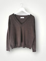 hazel cashmere v neck -bark General