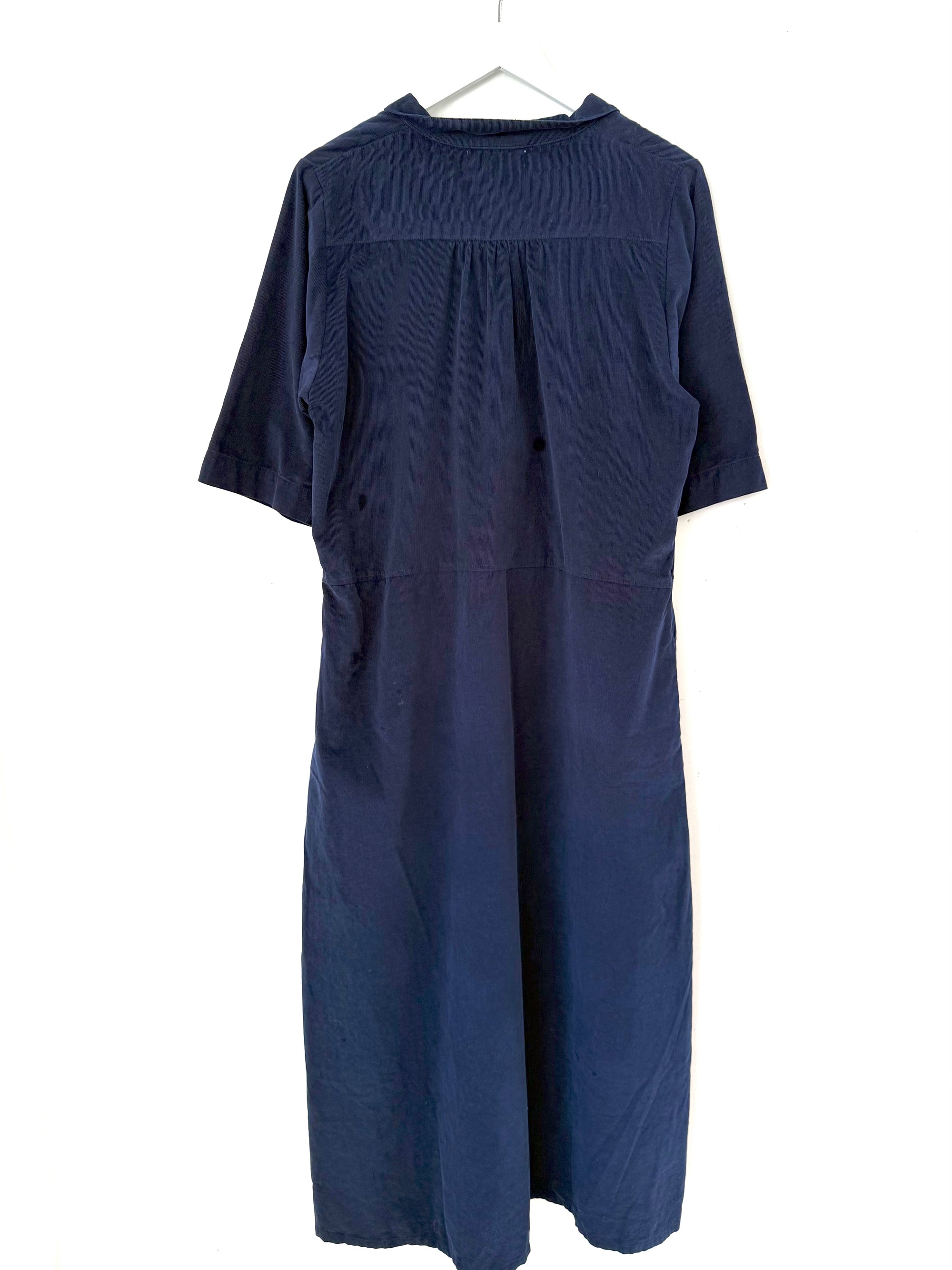 bridget dress - navy cord Apparel