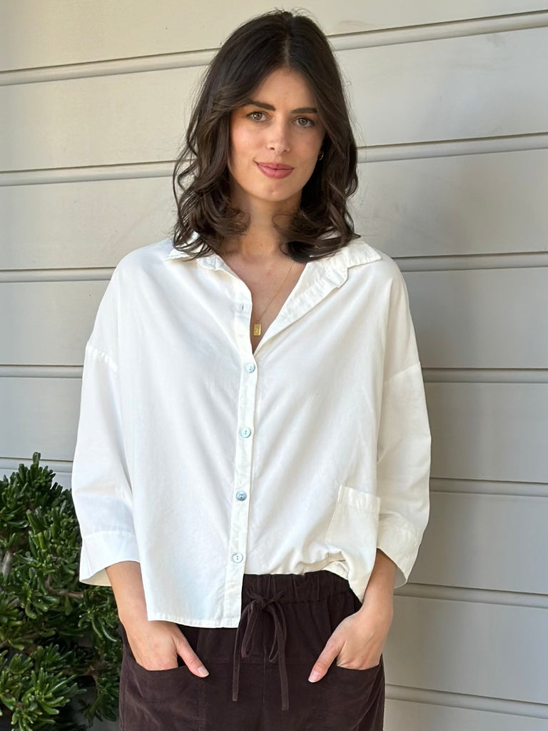 deanna shirt - winter white cord Apparel