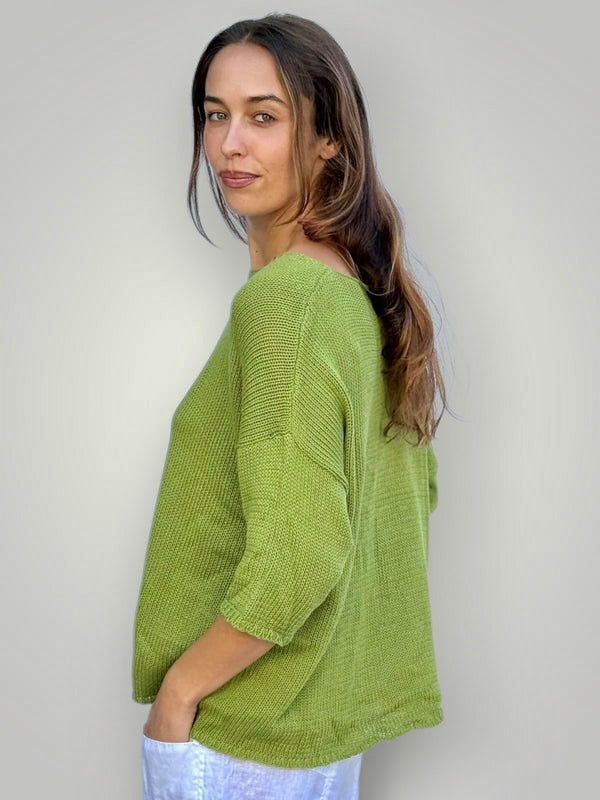alex top - avocado cotton knit Apparel