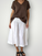 lola skirt-white linen Apparel