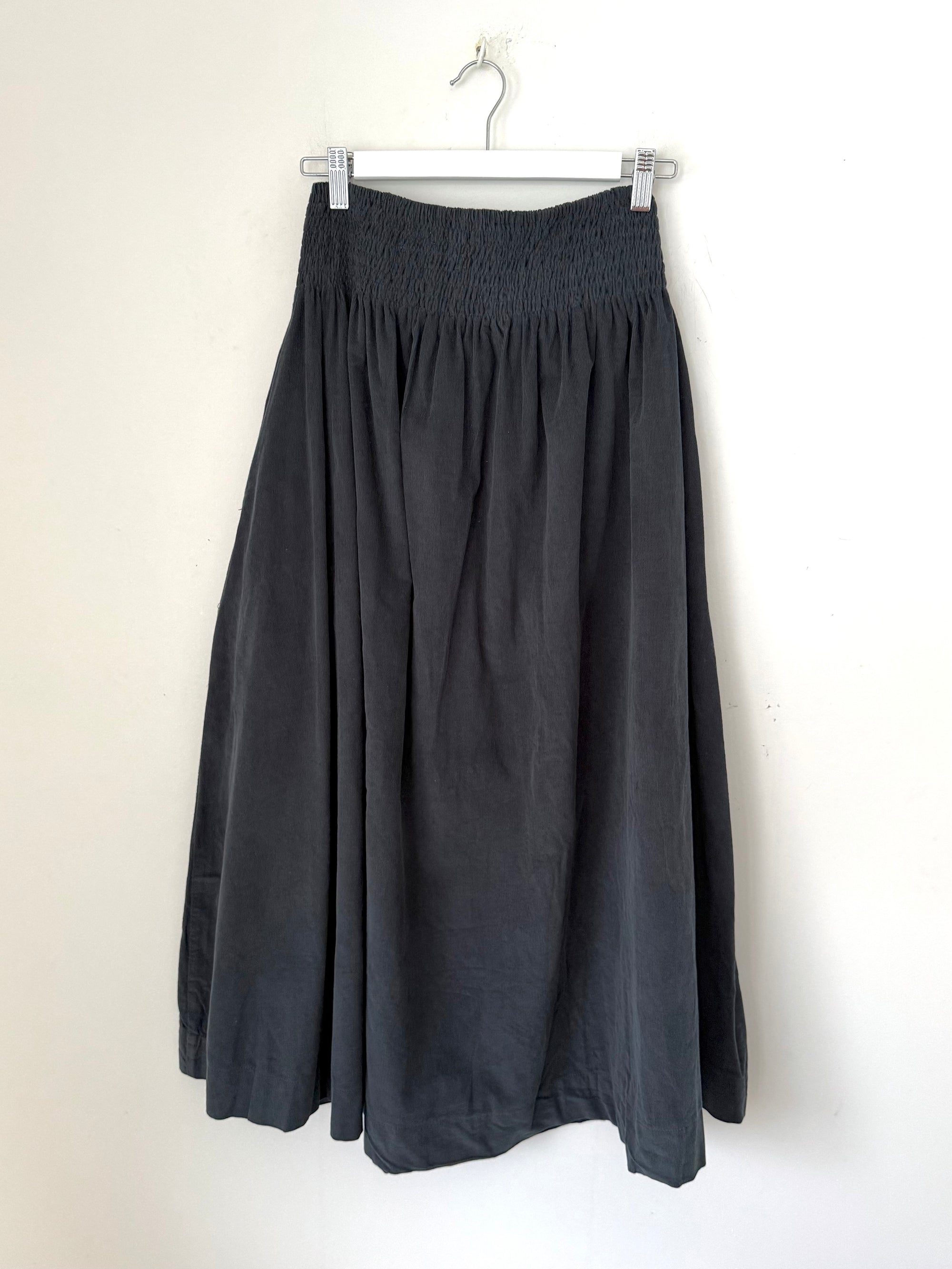 lulu skirt - charcoal cord Apparel