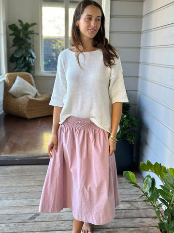 lola skirt - dusty pink cord Apparel  