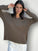 georgia v neck ribbed - walnut General