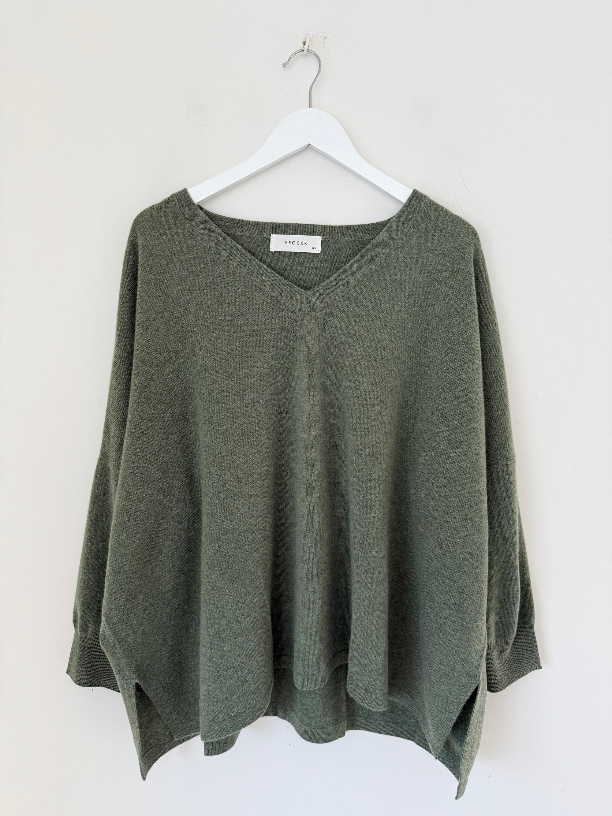 relaxed boyfriend knit-winter sage cashmere Apparel