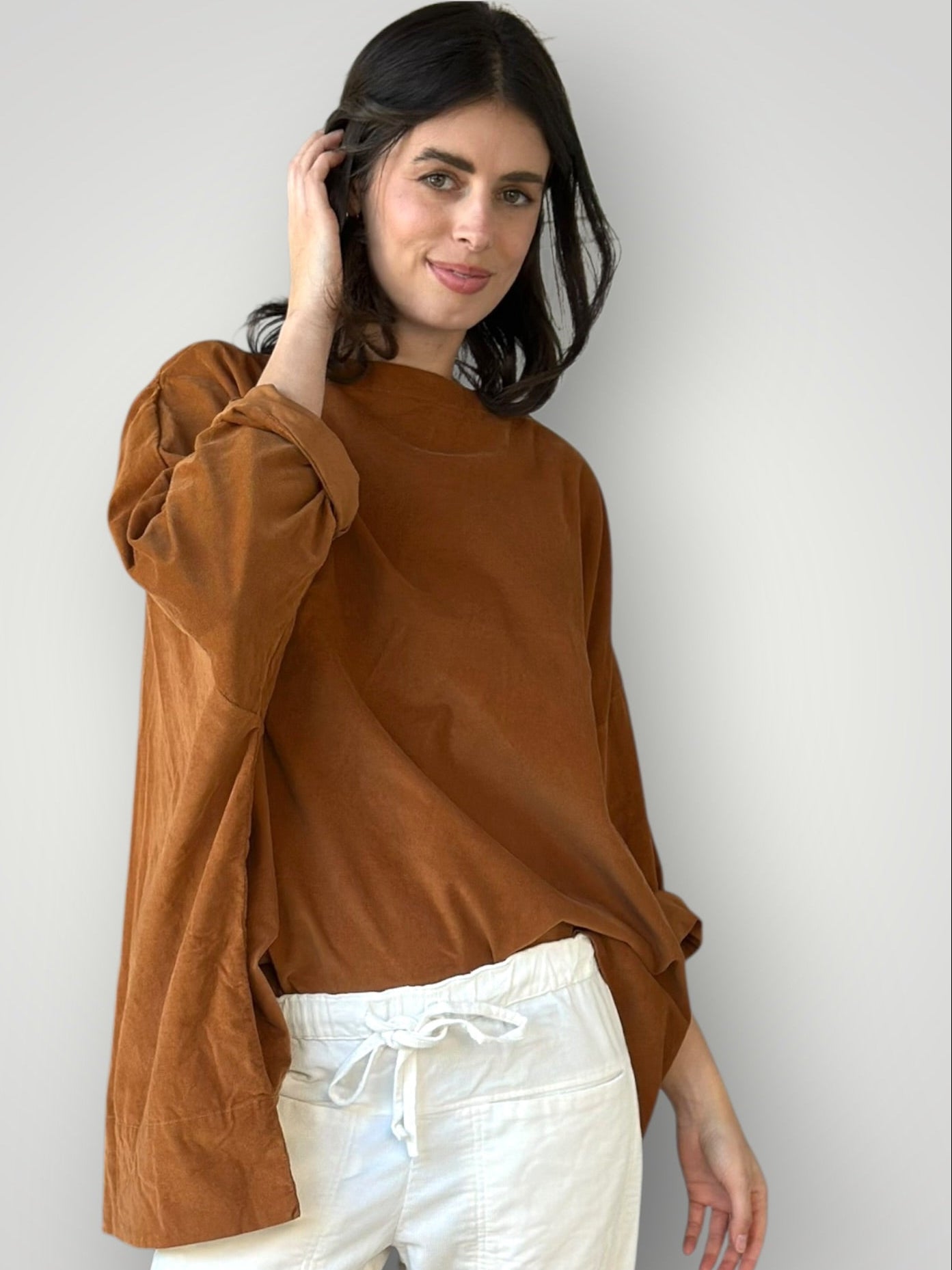avril top -toffee cord Apparel