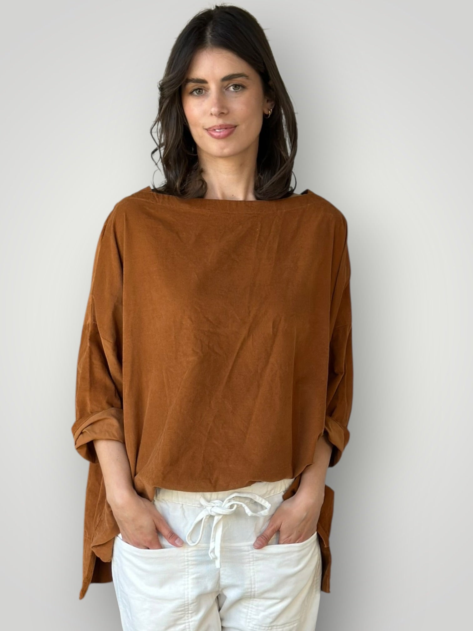 avril top -toffee cord Apparel