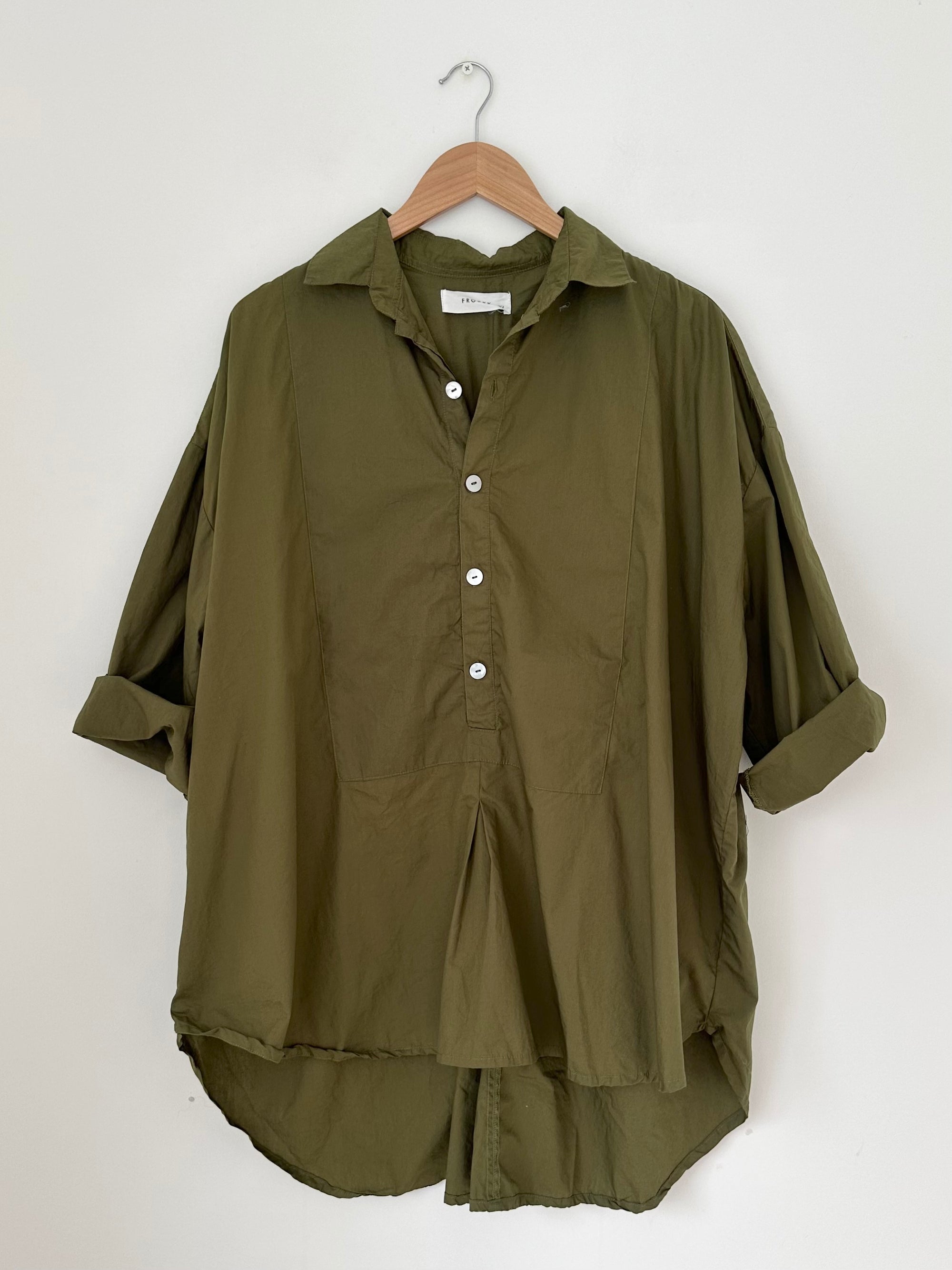megan shirt - army cotton Apparel  
