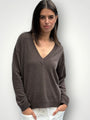 hazel cashmere v neck -bark General