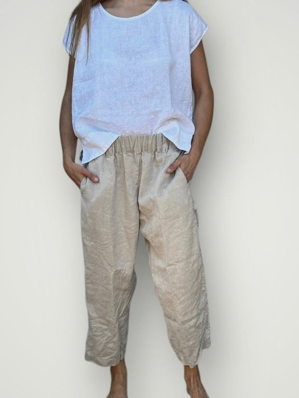 peta pants - natural linen Apparel