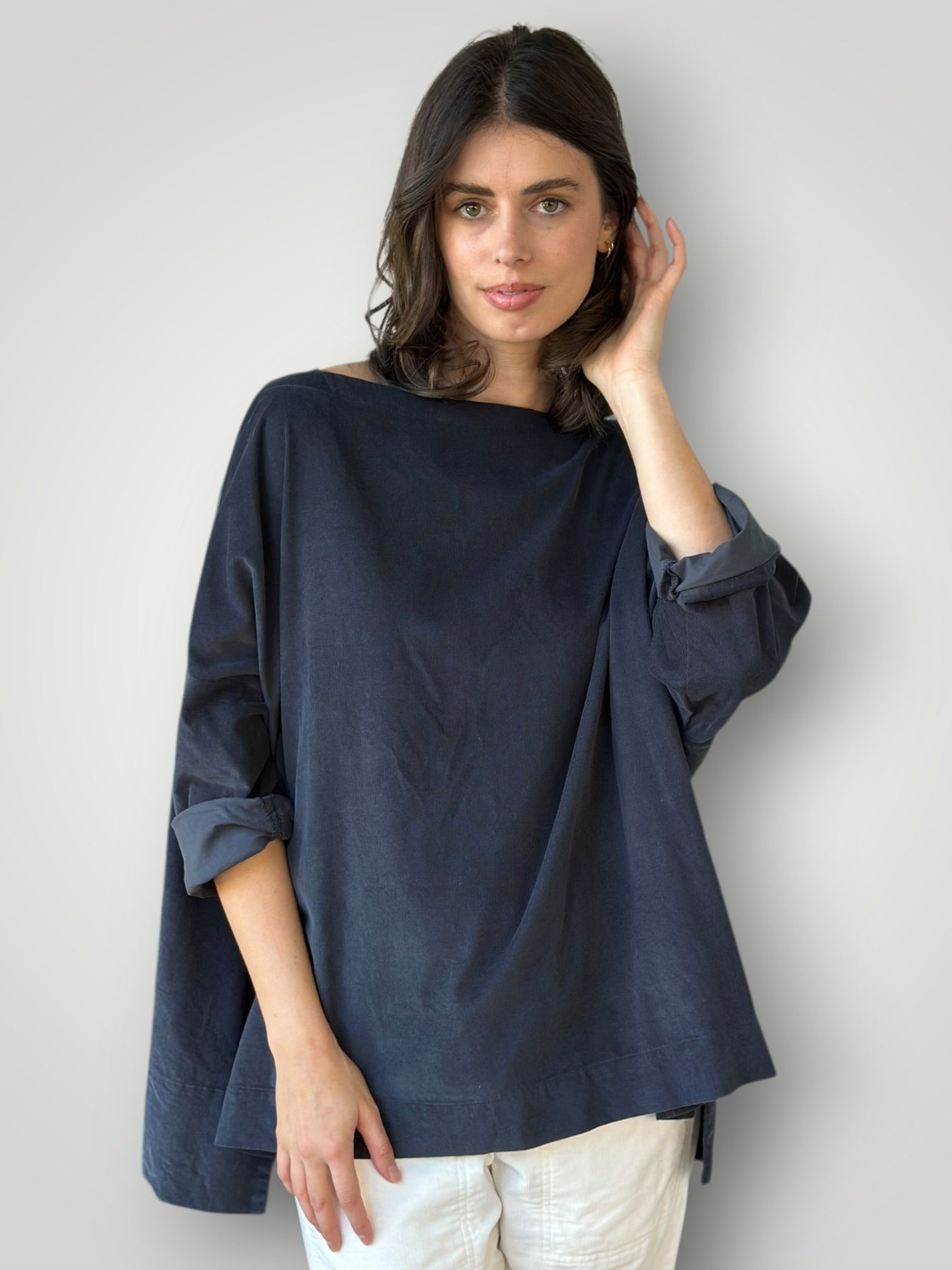 avril top -charcoal cord Apparel